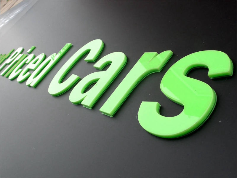 Acrylic lettering