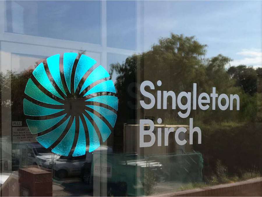 Singleton Birch - colour changing Window graphic