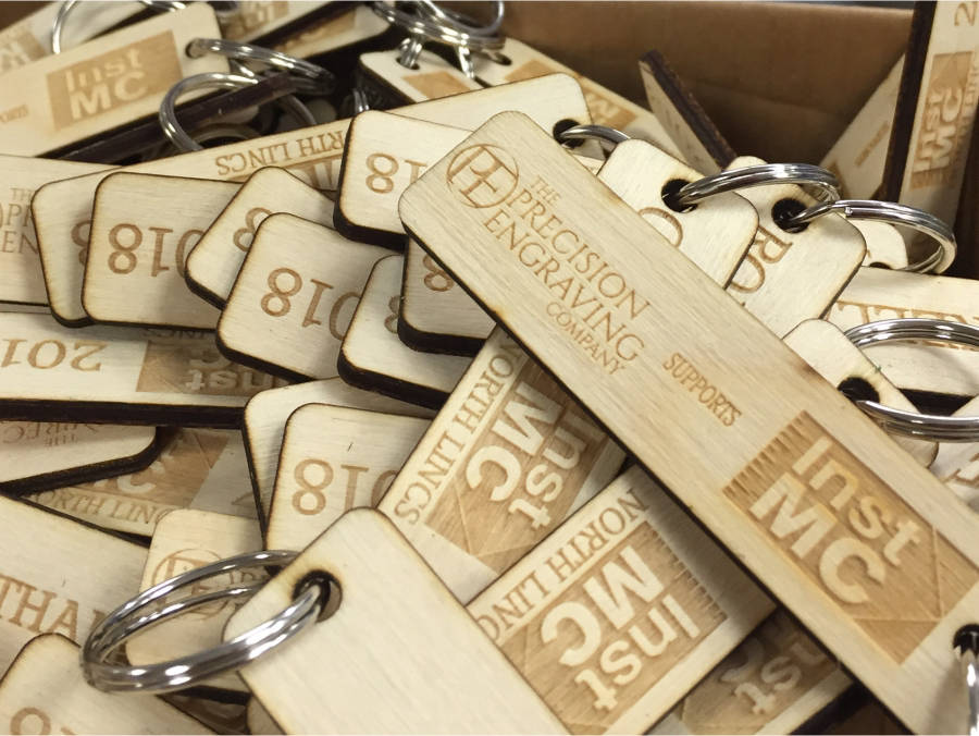 Plywood Engraved Keyrings